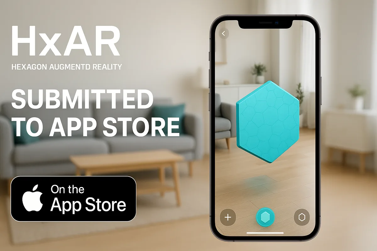 Original promotional artwork announcing the HxAR App Store launch